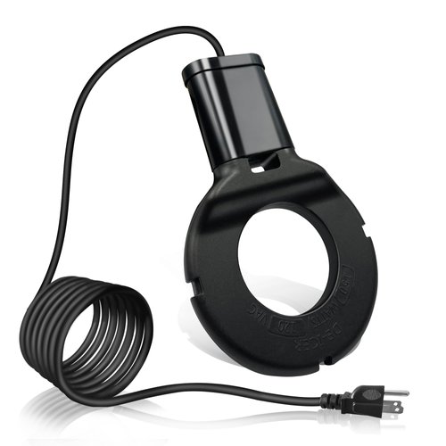 Tiflev 150W Utility De-Icer Submergible Cast Aluminum Chicken Water Heater for Winter Bird Bath Heater with 9.8FT Power Cord Black