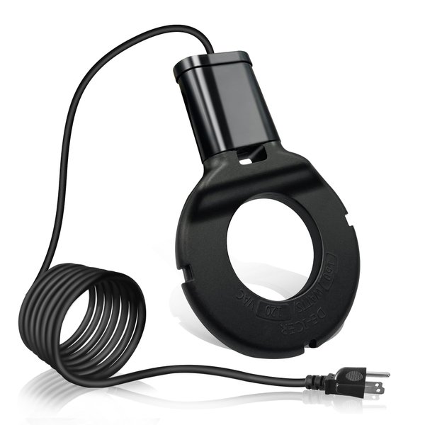 Tiflev 150W Utility De-Icer Submergible Cast Aluminum Chicken Water Heater for Winter Bird Bath Heater with 9.8FT Power Cord Black