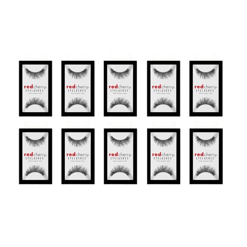 Red Cherry False Eyelashes (Pack of 10 pairs) (213)