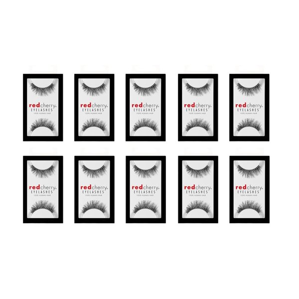 Red Cherry False Eyelashes (Pack of 10 pairs) (213)