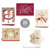 Whimsical Holiday Cards / 25 Holiday Cards With White Envelopes / 5 Winter Seasonal Designs / 4 5/8" x 6 1/4" Holiday Greeting Cards