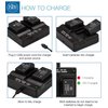 2 Pack of DMW-BMB9 Batteries and USB Dual Battery Charger for Panasonic Lumix DC-FZ80, DMC-FZ40K, DMC-FZ45K, DMC-FZ47K, DMC-FZ48K, DMC-FZ60, DMC-FZ70, DMC-FZ100, DMC-FZ150 Digital Camera