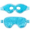 2PCS Gel Eye Mask, Cold Compress Gel Beads Eye Mask, Reusable Cooling Ice Mask for for Puffy Eyes, Dark Circles, Headaches, Migraine, Stress Relief