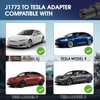 J1772 to Tesla Charging Adapter 80 Amp / 240V AC- Compatible with SAE J1772 Charger[Only for Tesla Owners]