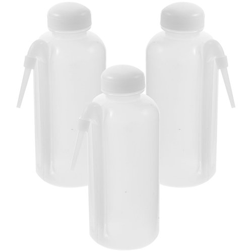 GLEAVI 3Pcs 500Ml Squeeze Bottles with Narrow Tip for Precise Liquid Dispensing, Cleaning, and Storage, Refillable Plastic Squirt Bottles for Water