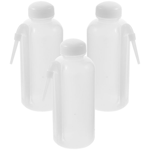 GLEAVI 3Pcs 500Ml Squeeze Bottles with Narrow Tip for Precise Liquid Dispensing, Cleaning, and Storage, Refillable Plastic Squirt Bottles for Water