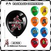 Glimin 48 Pcs Dirt Bike Balloons Party Decorations Motocross Race Car Theme Checkered Flag Helmet Wheel Tire Foil Balloon Birthday Party Decor for Girl Boy Dirt Bike Sports Racing Party Supplies