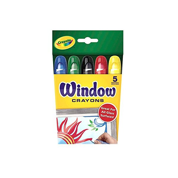 Crayola Washable Window Crayons - 5-count, 6 PACK