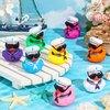 Shappy 24 Pcs Cruise Duck Bulk with Sunglasses Sets 2 x 1.9 x 2.4 Inch Mini Sailing Rubber Ducks Summer Cruise Ship Toy Squeaky Duck Bath Party Toy Duckies for Birthday Party Favors (Multicolor)