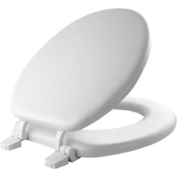 Mayfair 11 000 Economy Soft Cushion Toilet Seat, ROUND, White