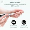 PediLux Pro Professional Manicure Pedicure Kit, Cordless Electric Nail File Set, Nail Drill Machine, Toe Nail Dremel Tools, Filer, Buffer, Sander, Thick Toenail Grinder, Remove Cuticles & Callus