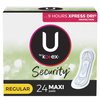Kotex Regular Maxi Pads, 24 ct