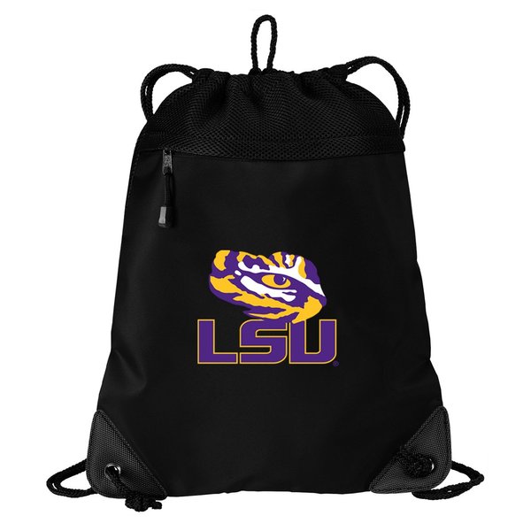 Broad Bay LSU Drawstring Bag LSU Tigers Cinch Pack Backpack UNIQUE MESH & MICROFIBER