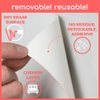 Peel and Stick White Board, 24"x36" Dry Erase Board with Stain Proof Dry Erase Surface, White Board for Wall with Restickable Adhesive Backing and Flexible Foam Cushion Layer for Smooth Writing
