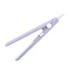 Flat Iron Curler, 2.8 X 0.7Inch Mini Simple Hair Straightener, for Curly Hair Straight Hair(purple, European plug)