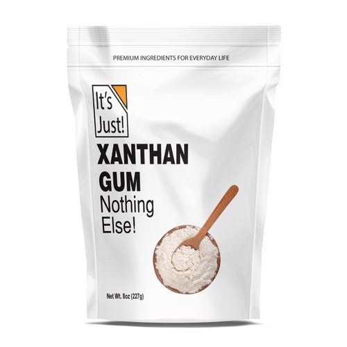 It's Just - Xanthan Gum, 8oz, Keto Baking, Non-GMO, Thickener for Sauces, Soups, Dressings, Packaged in USA
