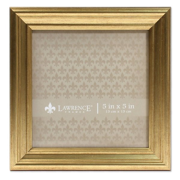 Lawrence Frames 5"L x 5"W Sutter Burnished Gold Picture Frame