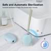 ELMWAY UV Toothbrush Sanitizer Case, Toothbrush Sterilizer, Portable USB Charging Toothbrush Cover with UV-C Light Sanitizer, Travel Toothbrush Holder with UV Sanitizer Box