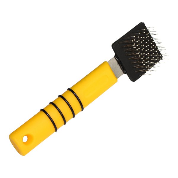 Mars Flexy-King Soft Flexible Slicker Brush, Professional Stainless Steel Dog Grooming Tool for Detangling