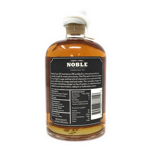 Noble Tonic 04 Pharaohs Heirloom Lemon Matured White Wine Vinegar, 15.2 oz