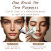 2 Pack Soft Dense Beauty Brush for Liquid Foundation - Thin Foundation Brushes with Strong Fluidity, Ideal for Cosmetic Application and Face Makeup