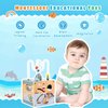 Masonbaby Wooden Activity Cube，6-in-1 Activity Cube，Wooden Activity Cube for Toddlers 1-3，Wooden Learning Toys Activity Cube for 1 Year Old, Multipurpose Educational Toy First Birthday