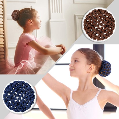 8 Pieces Ballet Hair Bun Cover for Girls Ballet,InvisibleBallet Hair Net s for Bun,Dance Hair Cover,Hair Nets for Bun for Women Ballet Girls (Simple Style)