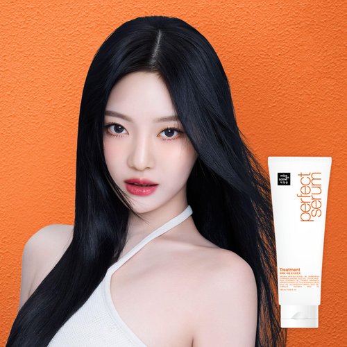 Mise En Scene Perfect Serum Treatment | Korean Hair Mask for Hair Coating Effect, Treatment at Home Care, Nutritient conditioner, 6.08 Fl. Oz.(180ml)