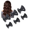 Betued Magic Hair Rollers, 20pcs Mushroom Shaped Silicone Hair Curler Set, Gentle on Hair, Household Women Girls Hair Styling Tool for All Hair Lengths Black