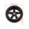 Walmine 4pcs RC 5 Spoke Wheel Drift Tyre Black Wheel Rims Replacement for WL 1/28 K969 K989 P929 RC Car