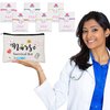 30pcs Nurse Appreciation Gifts Set Include 6 Nurse Survival Kit Canvas Makeup Bag,6 Nurse Blessing Card Bracelet with Greeting Card and 18 Nursing Hair Tie Elastic Ribbon Ponytail Holder