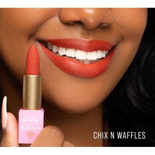 Beauty Bakerie | Long Lasting, Smudge Proof, Quality Matte Lip stick, Lasts All Day | Waffle Things Matte Lipstick - Chix N Waffles