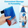 PLMMOUT 12Pcs Basketball Drawstring Bags,Basketball Party Favors Goodie Bags,Basketball Backpacks Gift Bags for Sports Party Supplies(Blue)