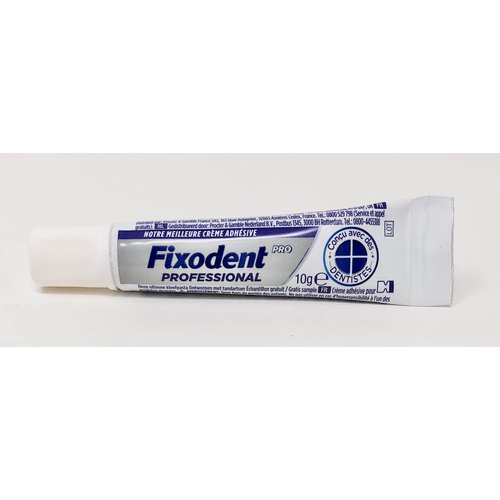 Fixodent Professional Denture Adhesive Cream 10g, Travel Size (Pack of 10)