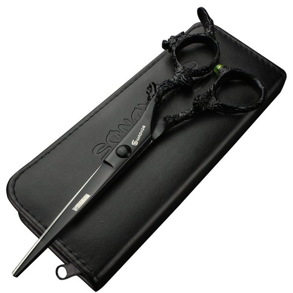 SHARONDS 6/7 inch Professional Hairdressing Scissors Salon Hairdresser Hair Trim and Cut thinning 440c high Hardness Scissors (6 inch flat)