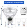 MASTERY MART LED GU10 LED Light Bulbs, 50 Watt Halogen Equivalent, 5.5W Dimmable, MR16 Spot G10 LED Flood Light Bulbs Replacement for Recessed Track Lighting, 5000K Daylight White, 10 Pack