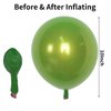 Chrome Green Balloons, 50 PCS 10 Inch Double-Layered Metallic Light Green Balloons, Shiny Thick Chrome Metallic Light Green Latex Helium Balloons for Birthday Wedding Party Decoration Supplies