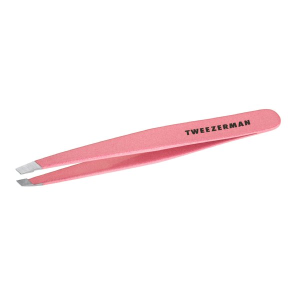 Tweezerman Exclusive Tea Rose Slant Tweezer - Hair Removal Tweezers, Stainless Steel