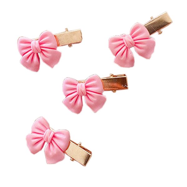 Valentine’s Day Heart Bow Hair Clips for Baby Girls Hair Accessories TSFJ22 (4pcs Small Bowknot)