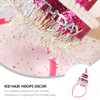 NUOBESTY Happy Birthday Cake Headband Cupcake Hairband Sequins Headpiece Shiny Hair Band Party Hair Hoop Child Birthday Tiara Hair Accessories for Children