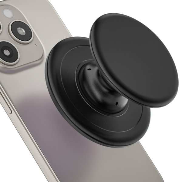 Grippopso for Magsafe Phone Grip, Magnetic Phone Grip Holder, Magnetic Collapsible Expandible Mobile Phone Grip Stand Holder for iPhone 16 15 14 13 12 Series, Black