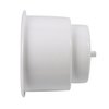 Amarine Made 4Pcs Recessed Drop in Plastic Cup Drink Can Holder with Drain for Boat, Cup Holder for Boat, Boat Cup Holders for Drinks, Plastic Cup Holder, Marine Cup Holder Insert, White