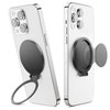 SUPERONE Magnetic Base R Stand for PopSockets, Removable for MagSafe Phone Grip Phone Kickstand [Vertical Viewing] Compatible with iPhone 16/15/14/13/12 Series & MagSafe Cases, Black
