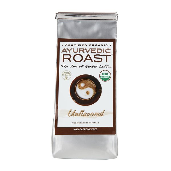 Ayurvedic Roast - Top Caffeine Free Certified Organic Coffee Substitute - Natural Grain Beverage and Herbal Blend that is a Great Non Acidic Coffee Alternative
