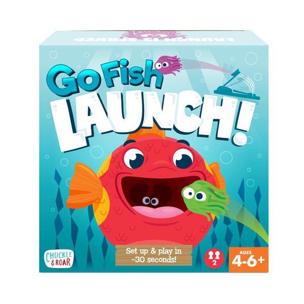Chuckle & Roar - Fish Feeding Frenzy - Classic go Fish Game with a Twist - Family Game Night Staple - Kids Card Action Game