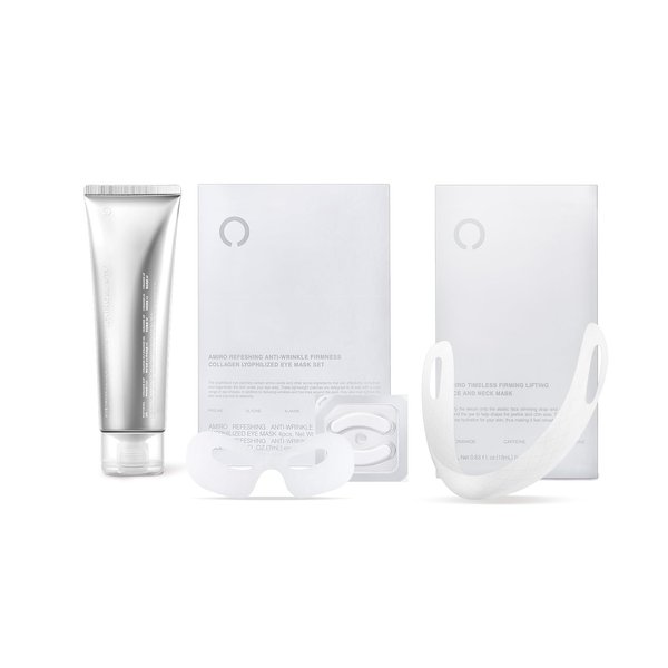 AMIRO Eye Mask, V-Face Mask & 70ml Preparation Gel Set for R3 Turbo Facial Device - Complete Kit for Eye Rejuvenation & Facial Lifting