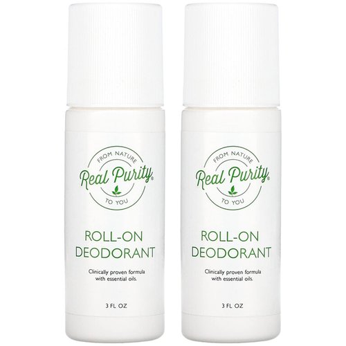 Real Purity, (2 Pack) Roll-On Deodorant