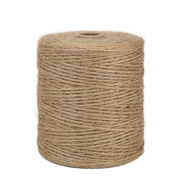 Tenn Well Natural Jute Twine, 984 Feet 2mm Jute Garden Twine, Brown Twine String for Arts and Crafts, Gardening, Gift Wrapping, Bundling, Recycling