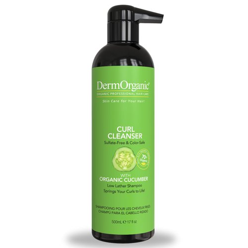 DermOrganic Organic Cucumber Curl Care – Sulfate Free, Color Safe, Hydrating – Shampoo – 17oz
