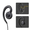 HWAYO Walkie Talkie Swivel Earpiece with Microphone and PTT for Motorola Two Way Radio - Motorola Swivel Earpiece Compatible with Walkie Talkies CLS1410, CLS1100, HKLN4604A (4 Pack)